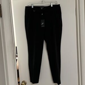 ADRIANNA PAPELL WOMEN'S  BLACK STRETCH KATE FIT DRESS PANTS  SIZE 12~ NWT!